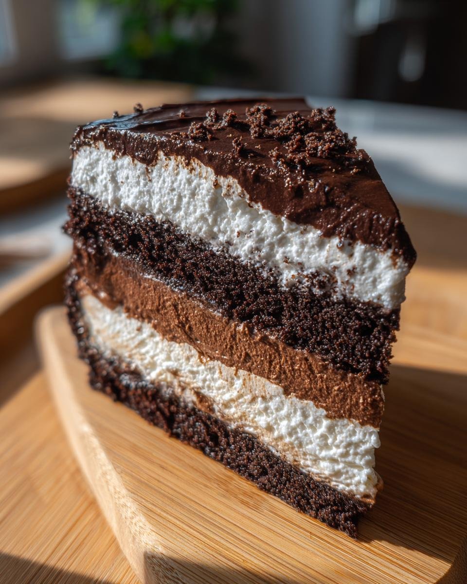 Decadent Chocolate Mousse Cake Recipe - detail 1