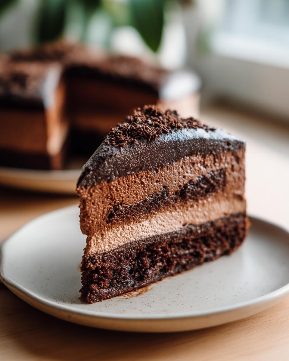 Decadent Chocolate Mousse Cake Recipe - detail 2