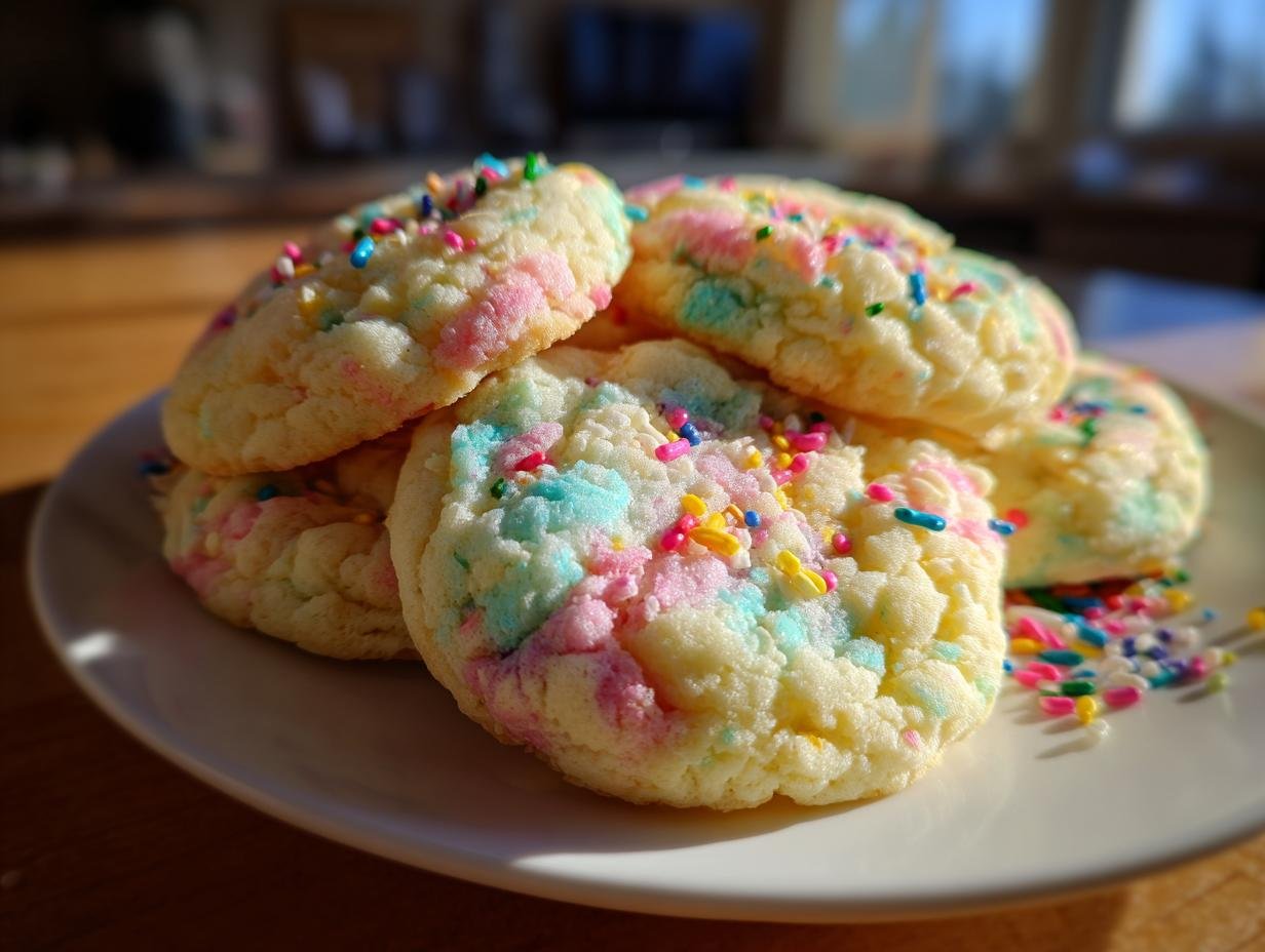 Delicious Cotton Candy Cookies Recipe