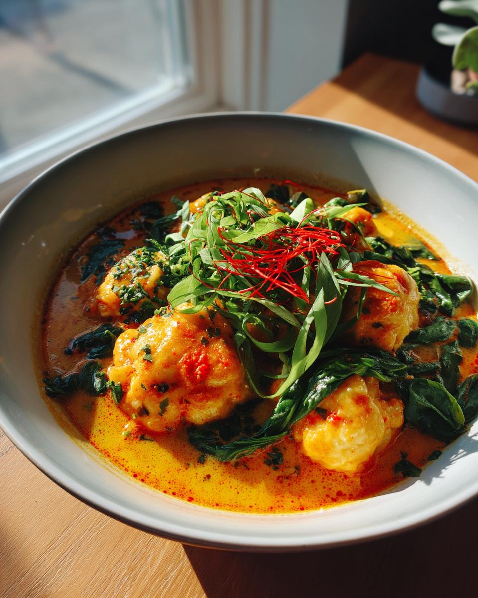 Delicious Curry Dumpling Soup - detail 1