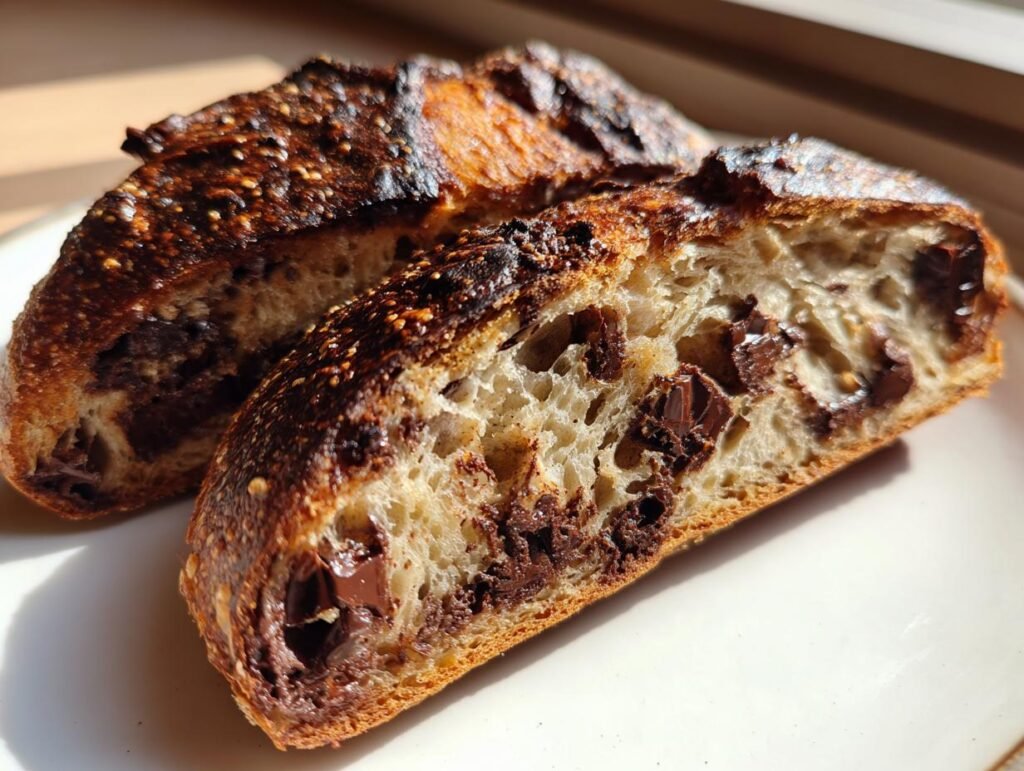 Double Chocolate Espresso Sourdough Bread
