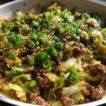 Easy Chinese Ground Beef and Cabbage Stir Fry Recipe