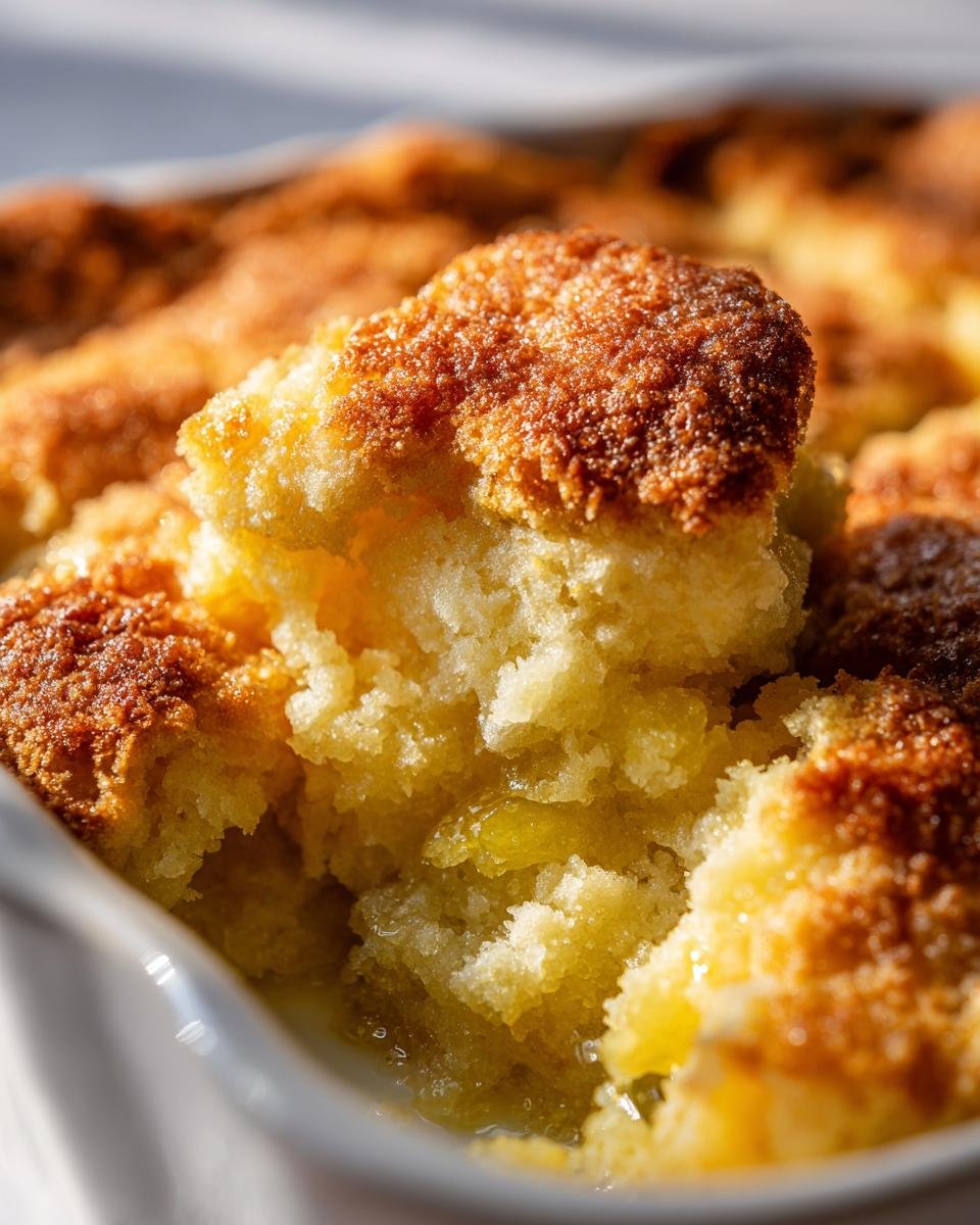 Easy Lemon Cobbler - detail 1