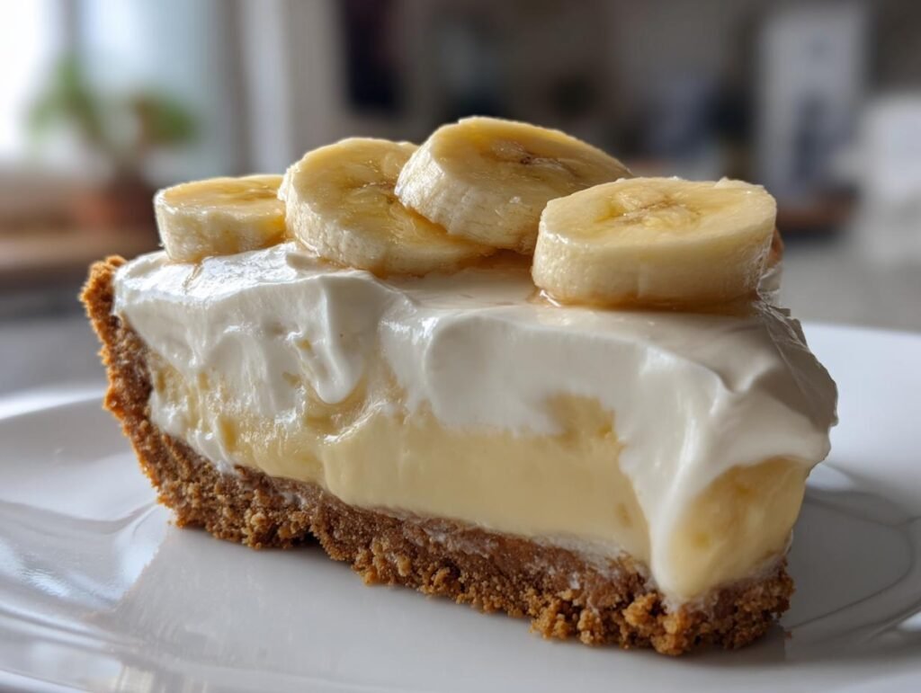 Easy No-bake Banana Cream Pie