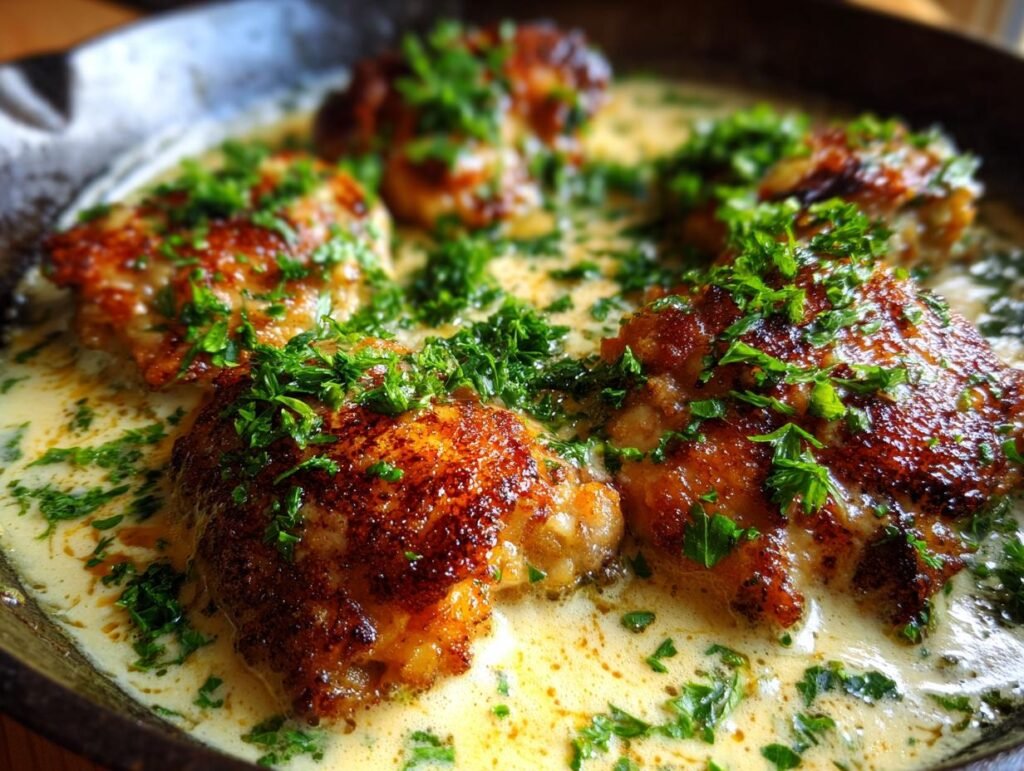 Easy Skillet Chicken Thighs