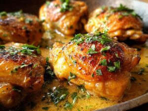 Easy Skillet Chicken Thighs