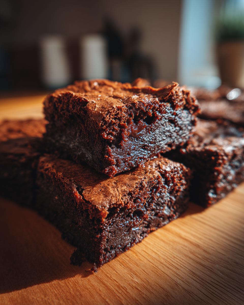 Easy Sourdough Discard Brownies - detail 1