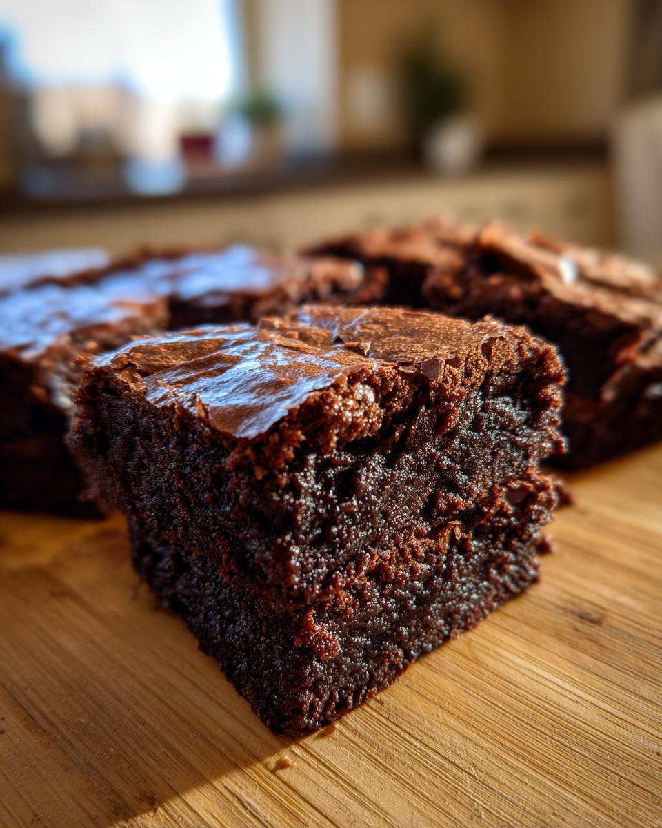 Easy Sourdough Discard Brownies - detail 2