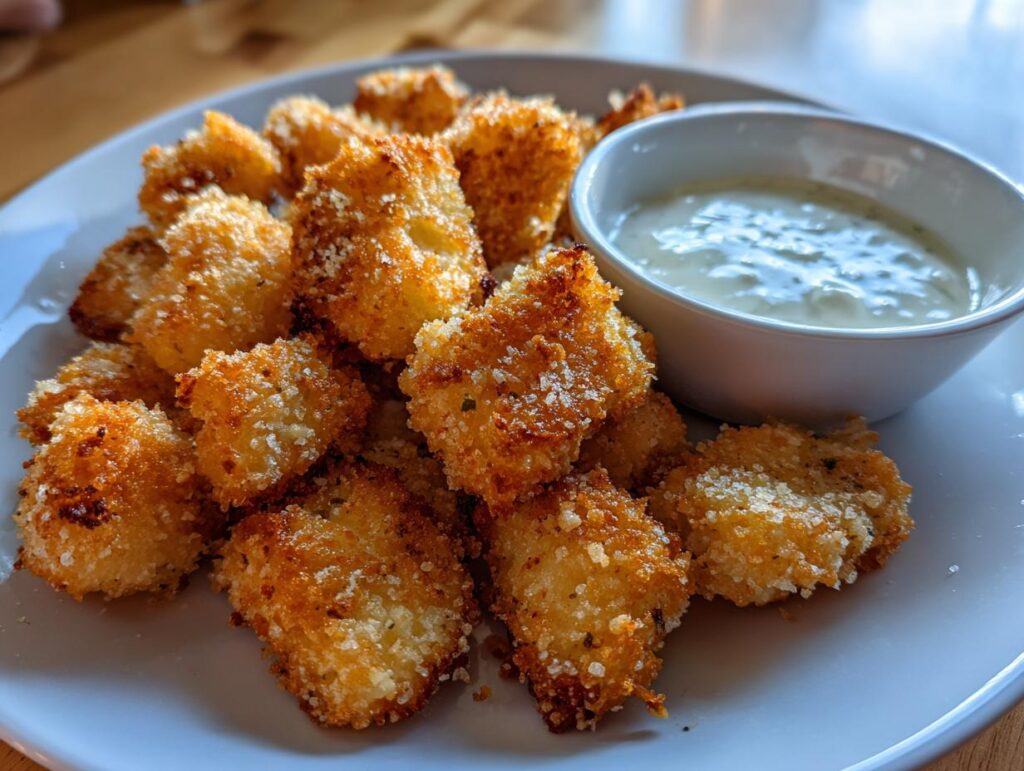 Easy Sourdough Fried Cheese Curds