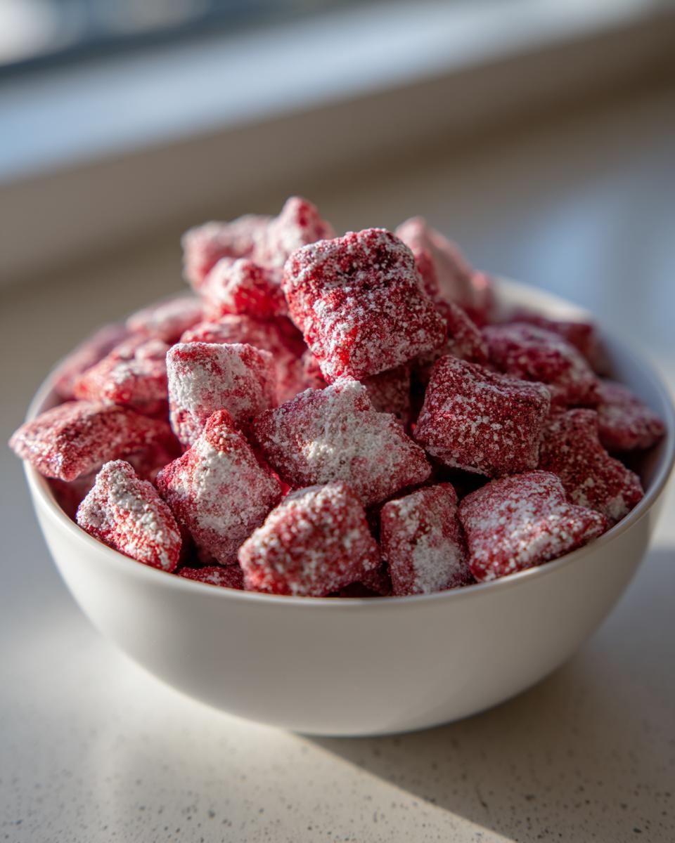 Easy Strawberry Shortcake Puppy Chow - detail 2