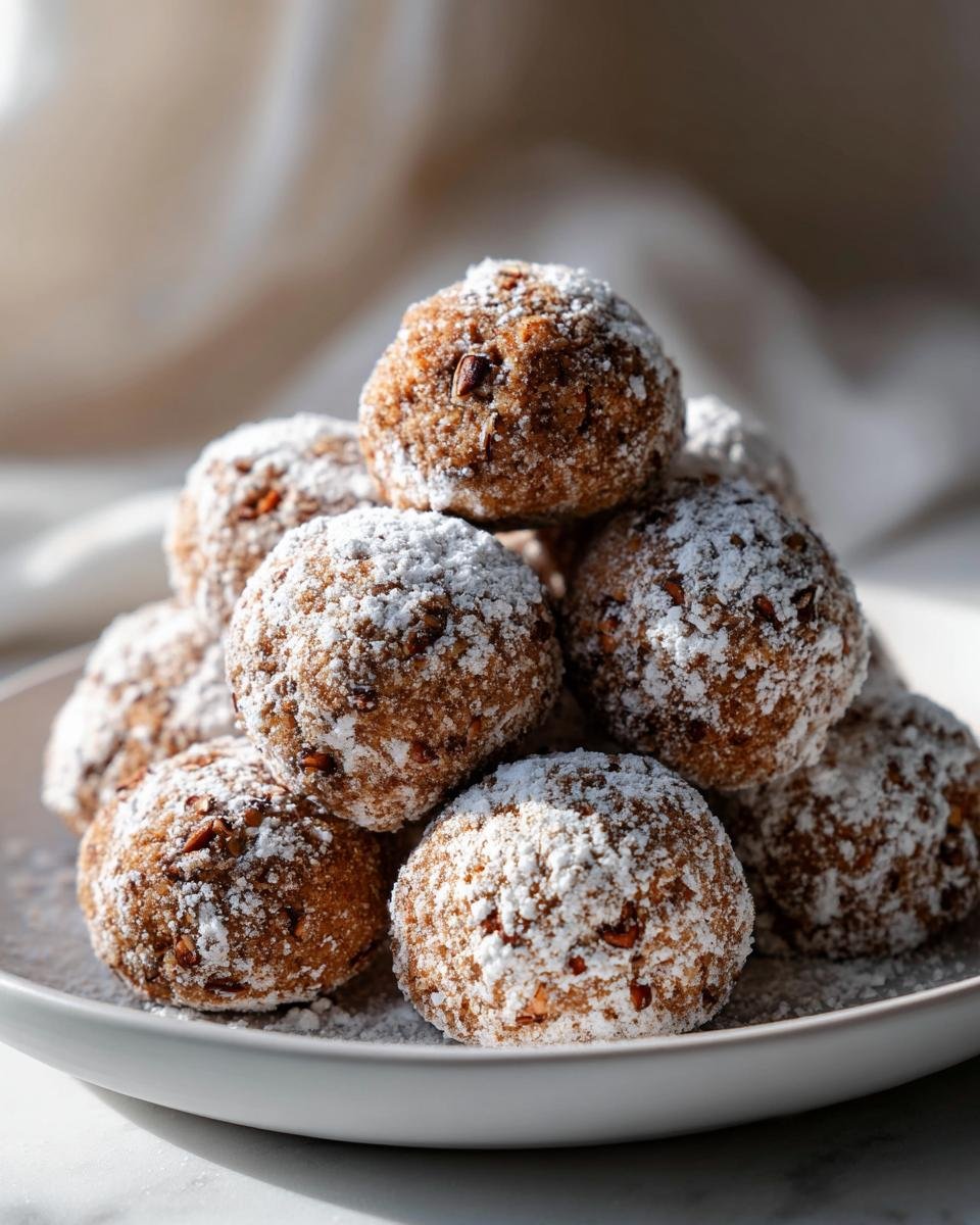 Gingerbread Snowball Cookies - detail 1