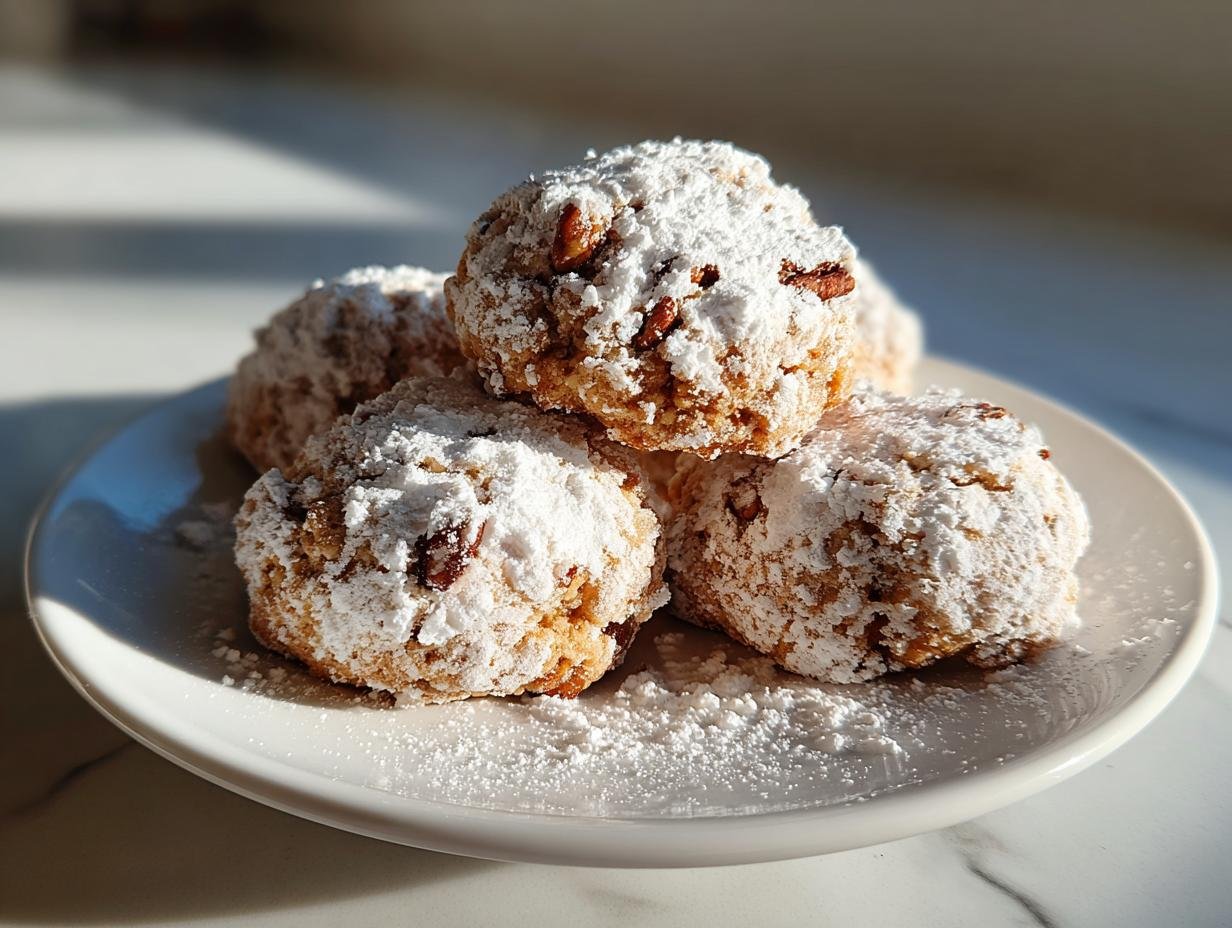 Gingerbread Snowball Cookies