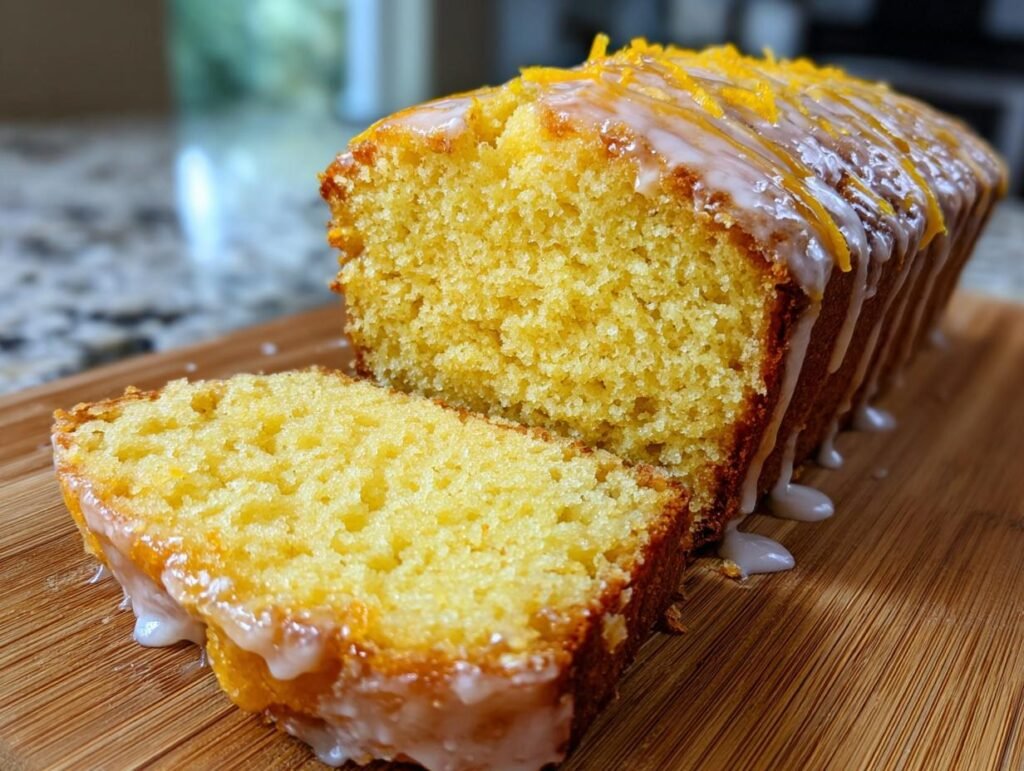 Glazed Sourdough Lemon Cake