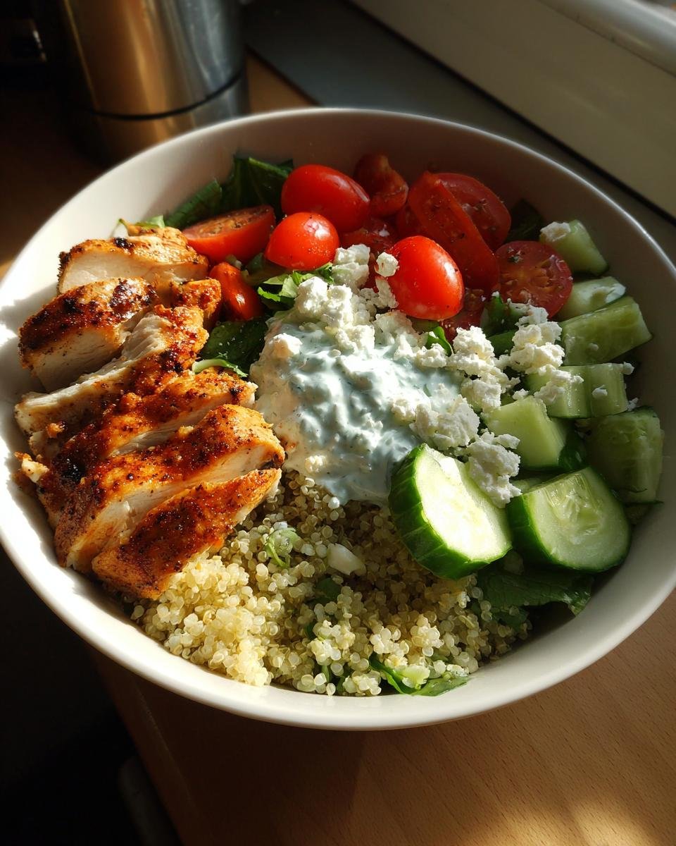 Greek Chicken Bowls - detail 1