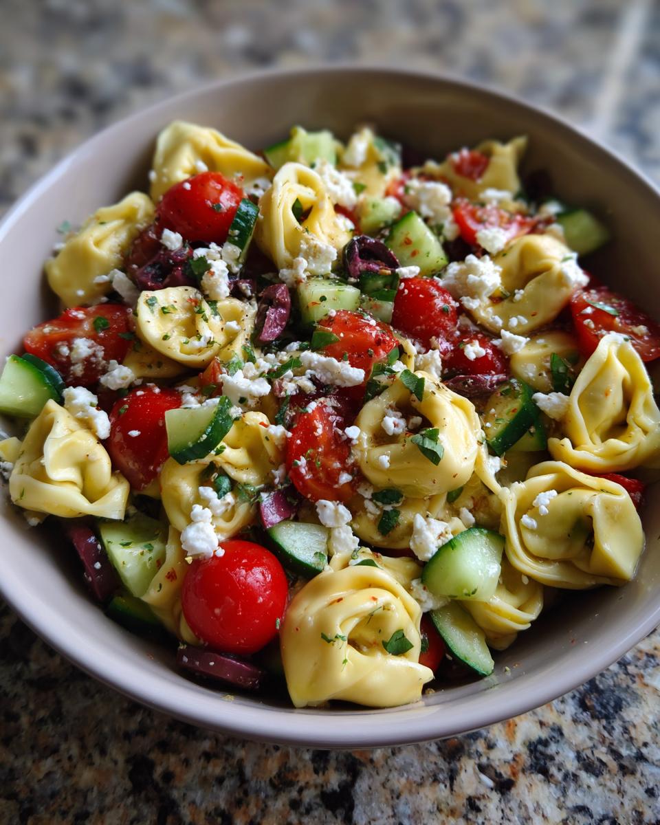 Greek Tortellini Salad - detail 2