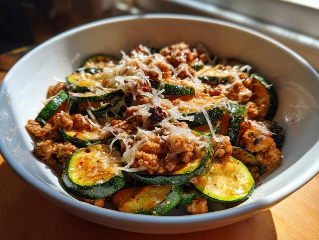 Ground Turkey and Zucchini Skillet