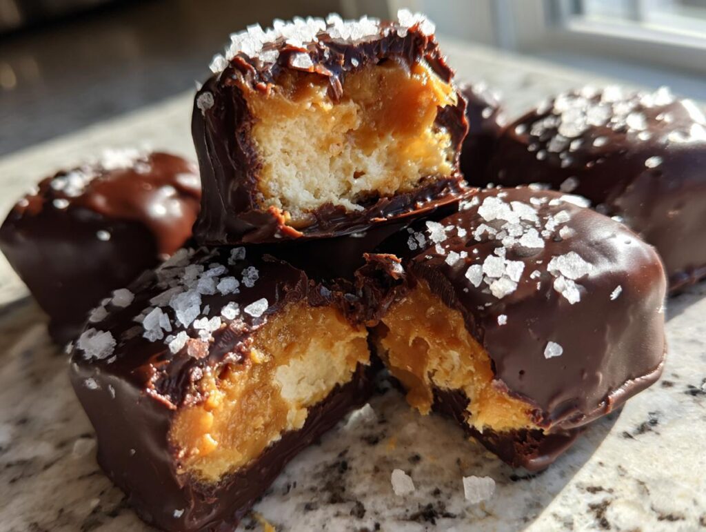 High Protein Frozen Peanut Butter Greek Yogurt Bites