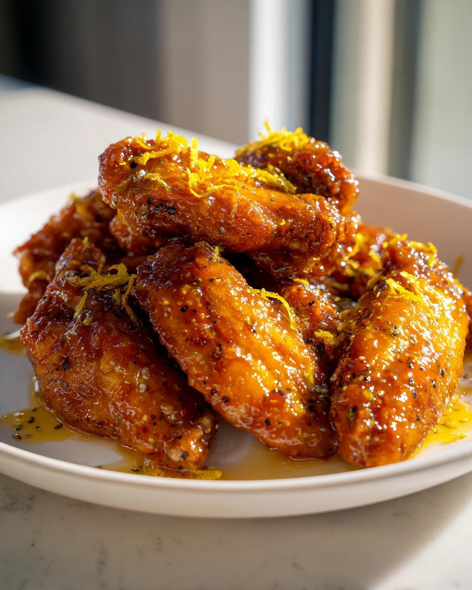 Honey Lemon Pepper Wings - detail 1