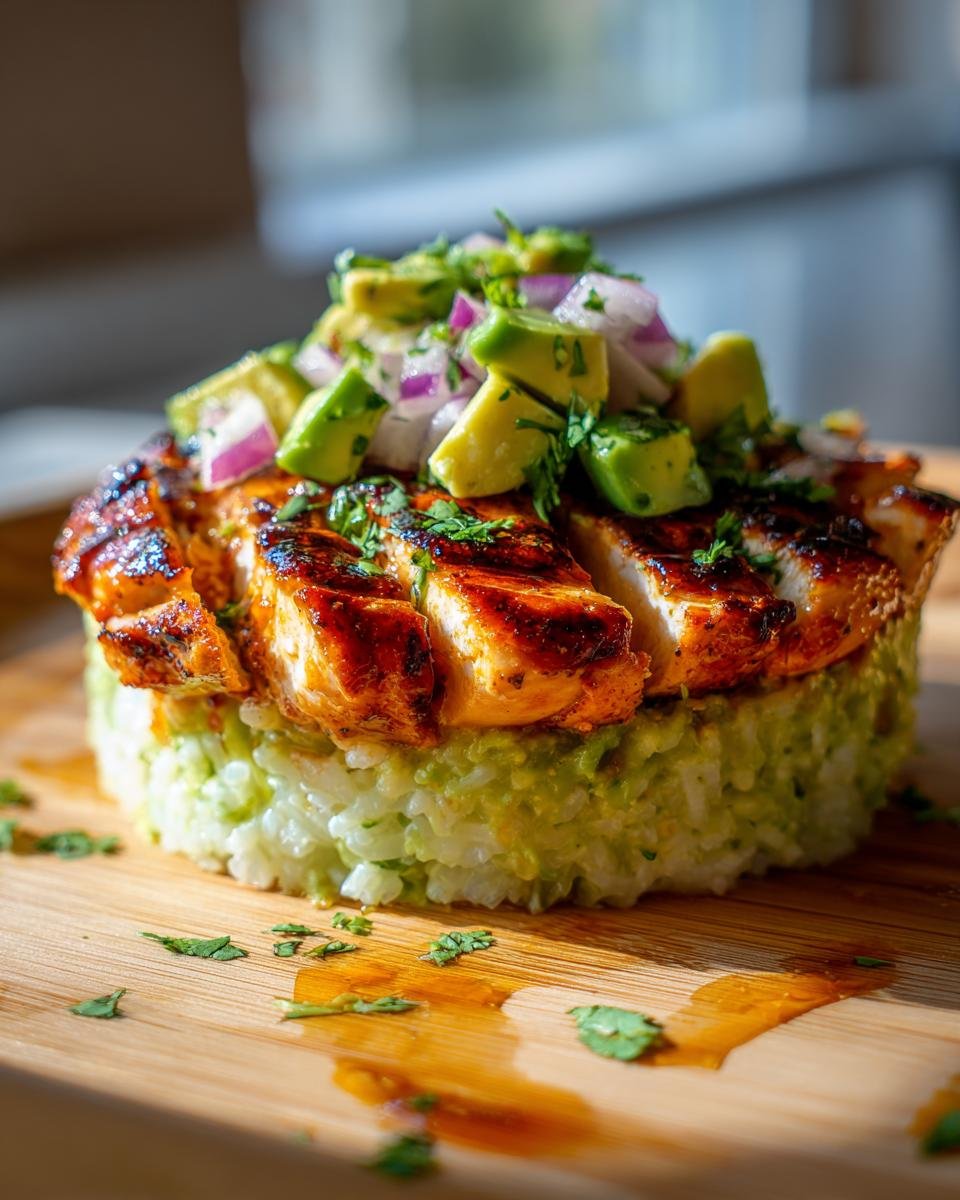Honey Lime Chicken & Avocado Rice Stack - detail 2