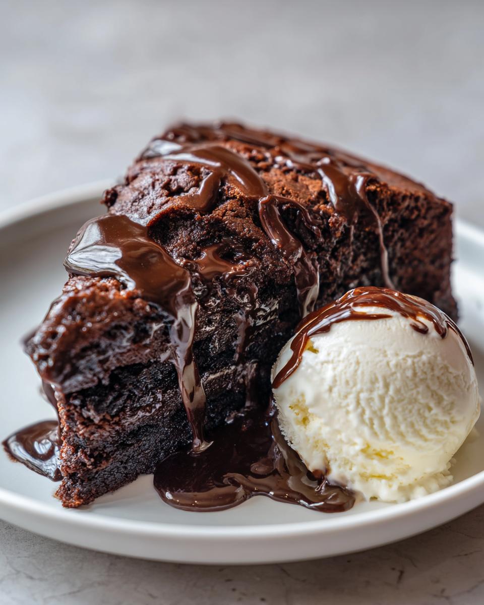 Hot Fudge Cake - detail 2