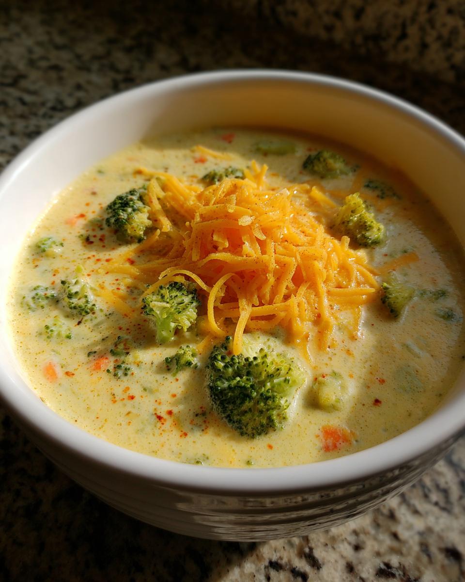 Instant Pot Broccoli Cheddar Soup - detail 2