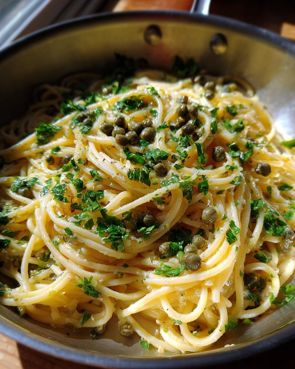 Lemon Caper Pasta - detail 1
