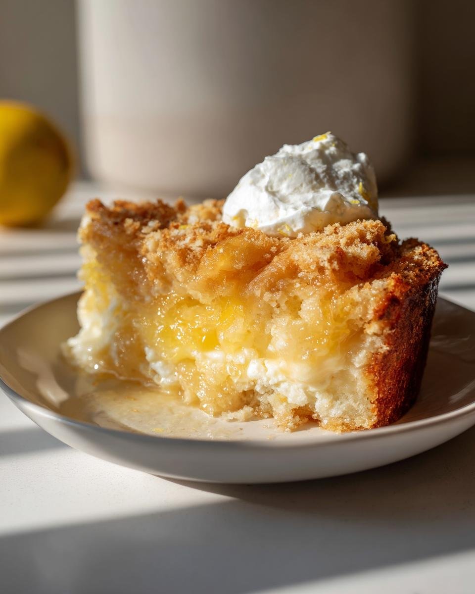 Lemon Cream Cheese Dump Cake - detail 1