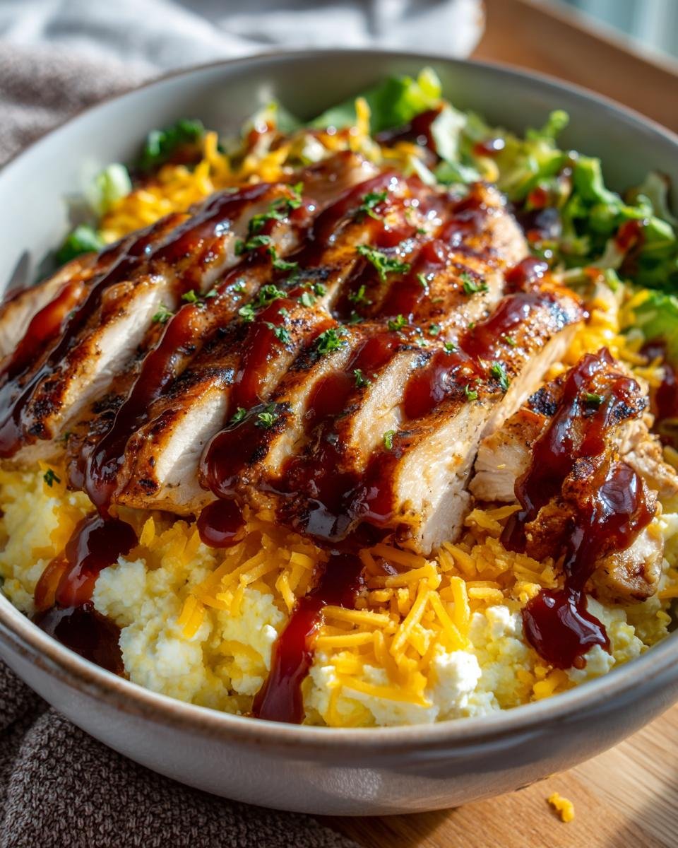 Macro Friendly BBQ Ranch Chicken Bowl with 42g of Protein - detail 1