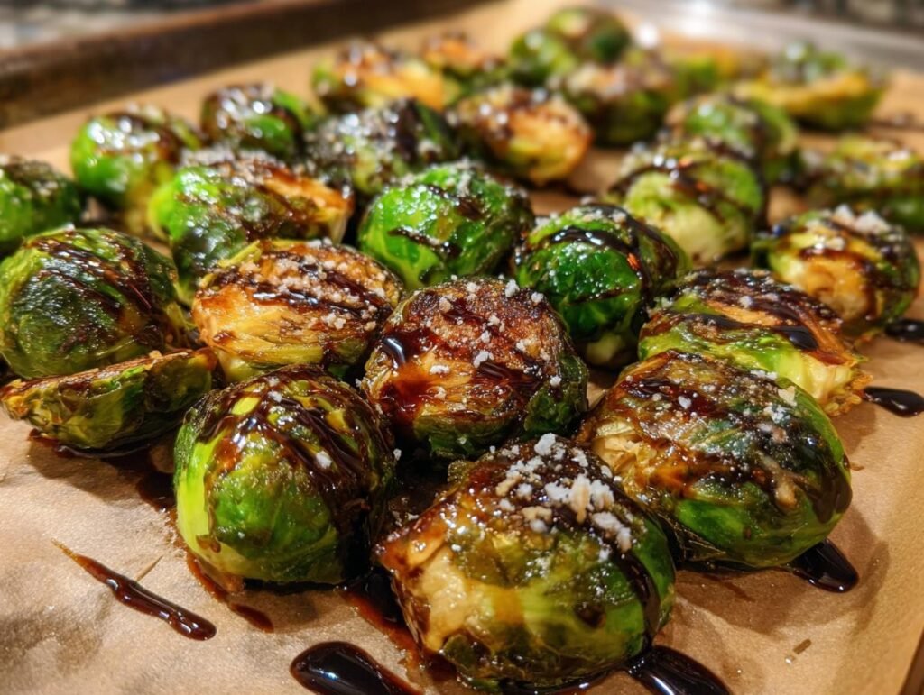 Maple Balsamic Brussels Sprouts