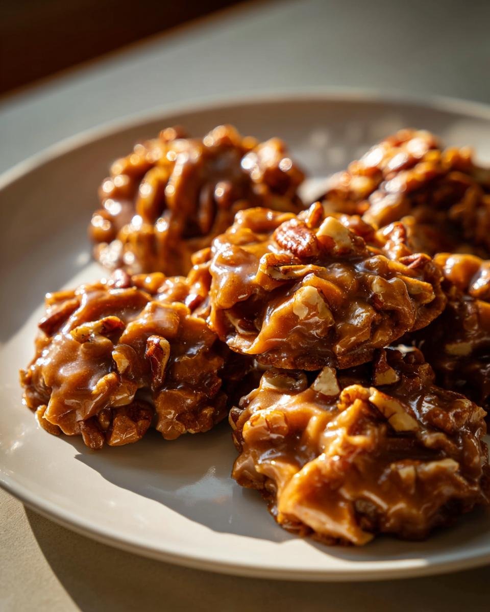 No-Bake Pecan Coconut Praline Cookies - detail 1