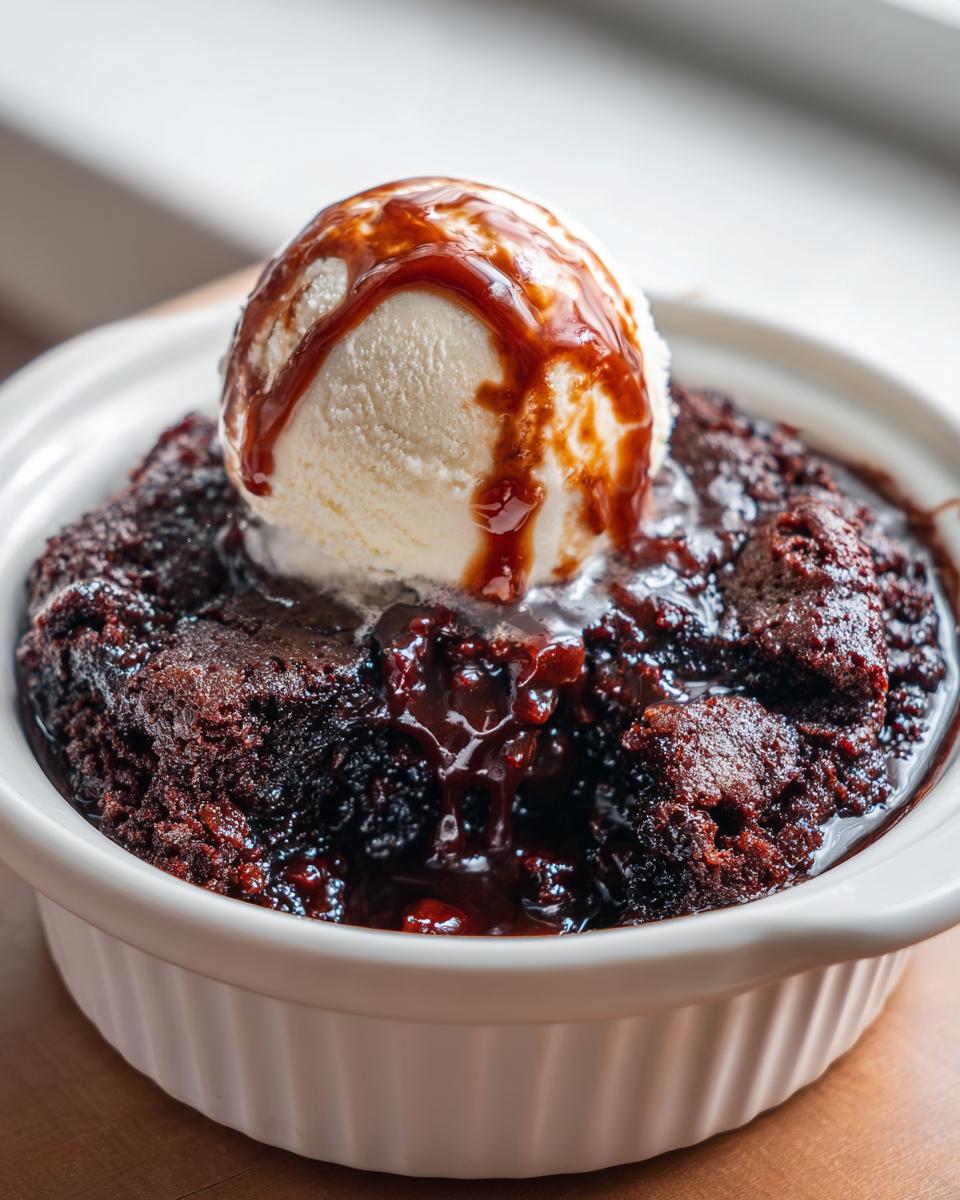 Old-Fashioned Chocolate Cobbler - detail 2