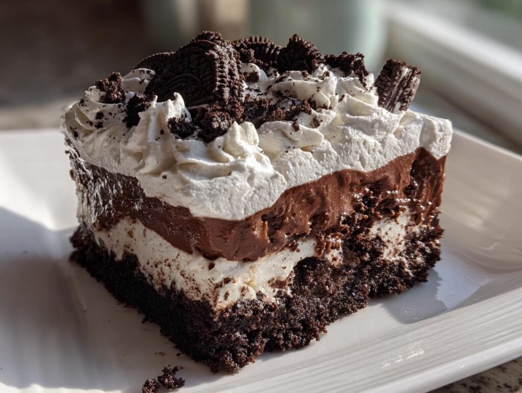 Oreo Cookie Poke Cake