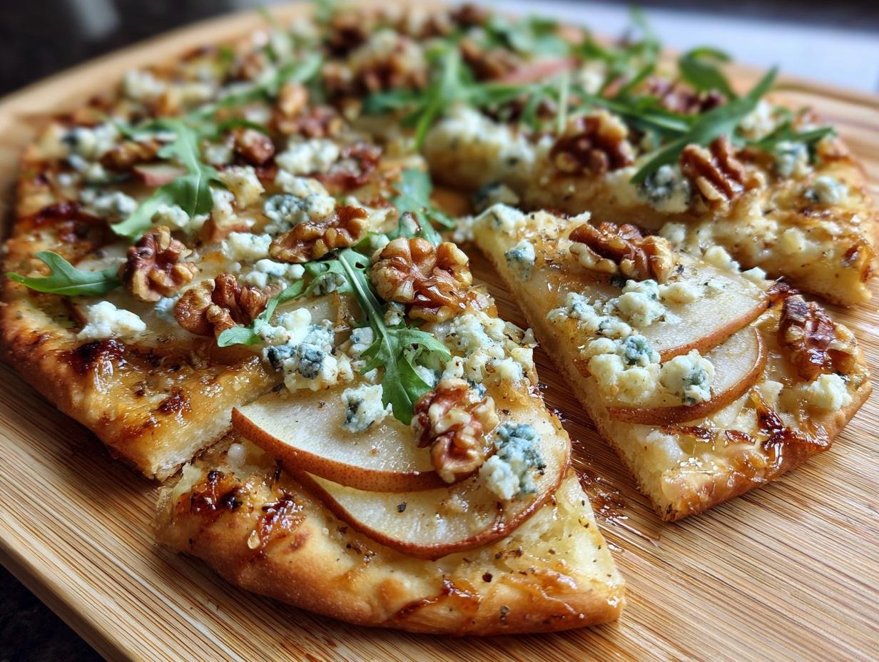 Pear and Blue Cheese Flatbread
