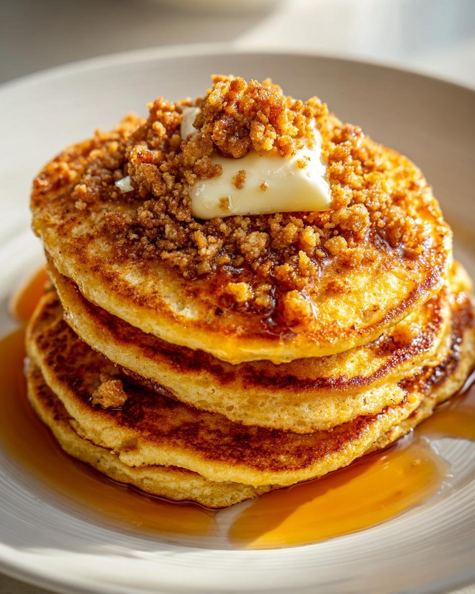 Pumpkin Cinnamon Streusel Pancakes - detail 1