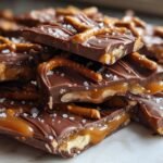 Salted caramel pretzel bark