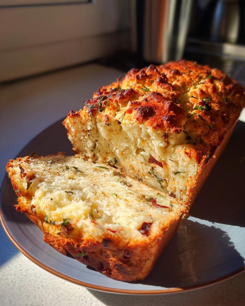 Savory Cheese & Olive Quick Bread - detail 1