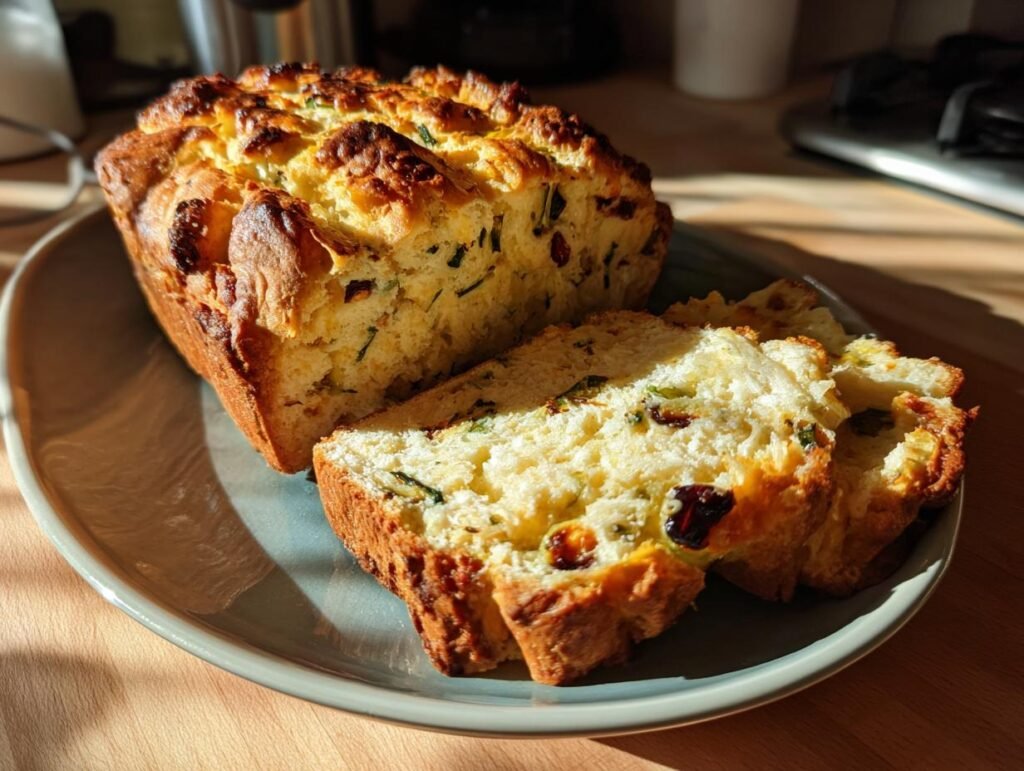 Savory Cheese & Olive Quick Bread