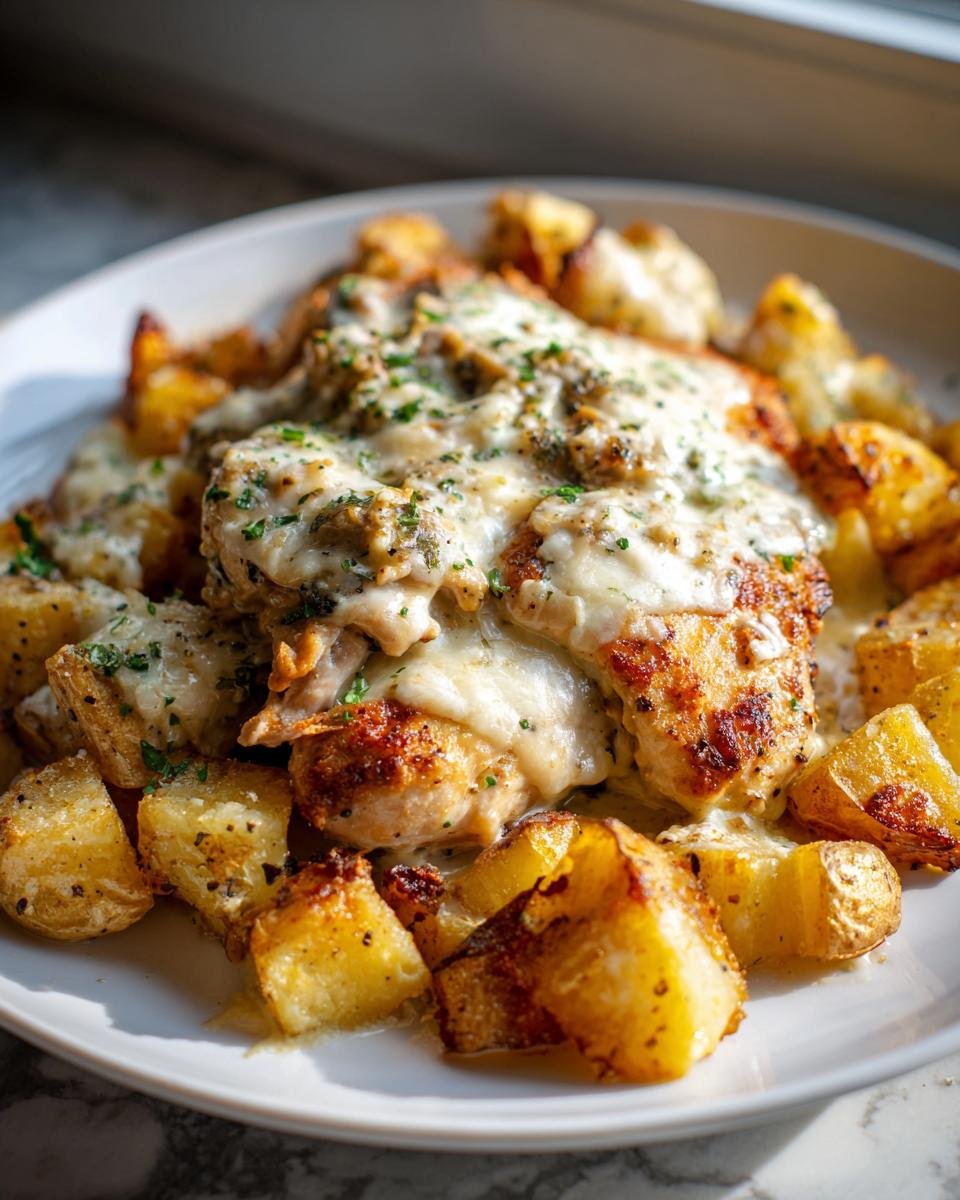 Slow Cooker Garlic Parmesan Chicken and Potatoes - detail 1