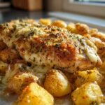 Slow Cooker Garlic Parmesan Chicken and Potatoes