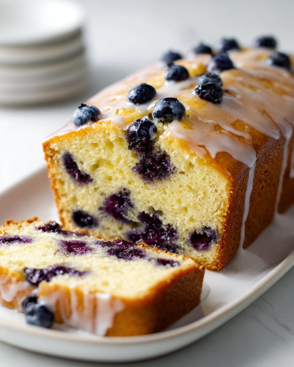 Sourdough Blueberry Quick Bread - detail 1