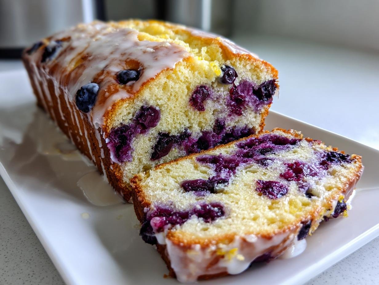 Sourdough Blueberry Quick Bread