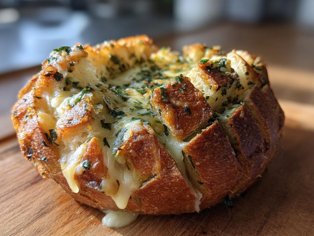 Sourdough Cheese and Garlic Pull-Apart Bread