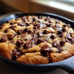 Sourdough Chocolate Chip Skillet Cookie