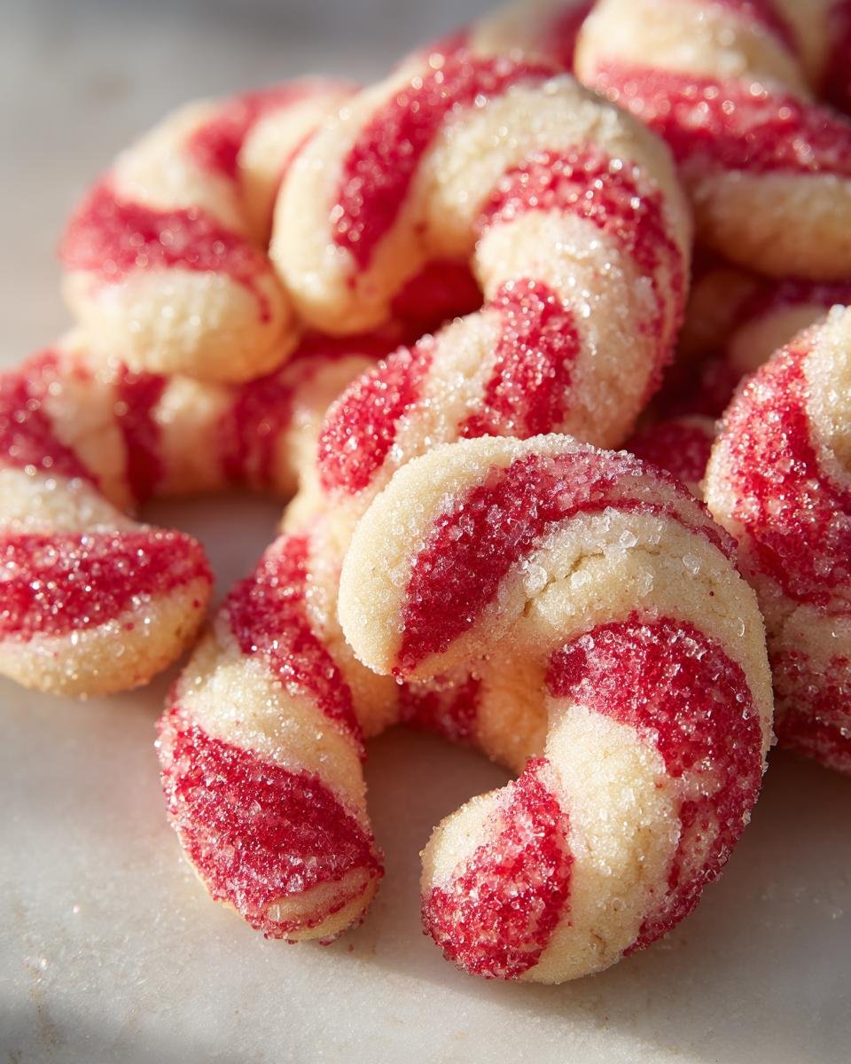 Sourdough Peppermint Candy Cane Cookies - detail 2