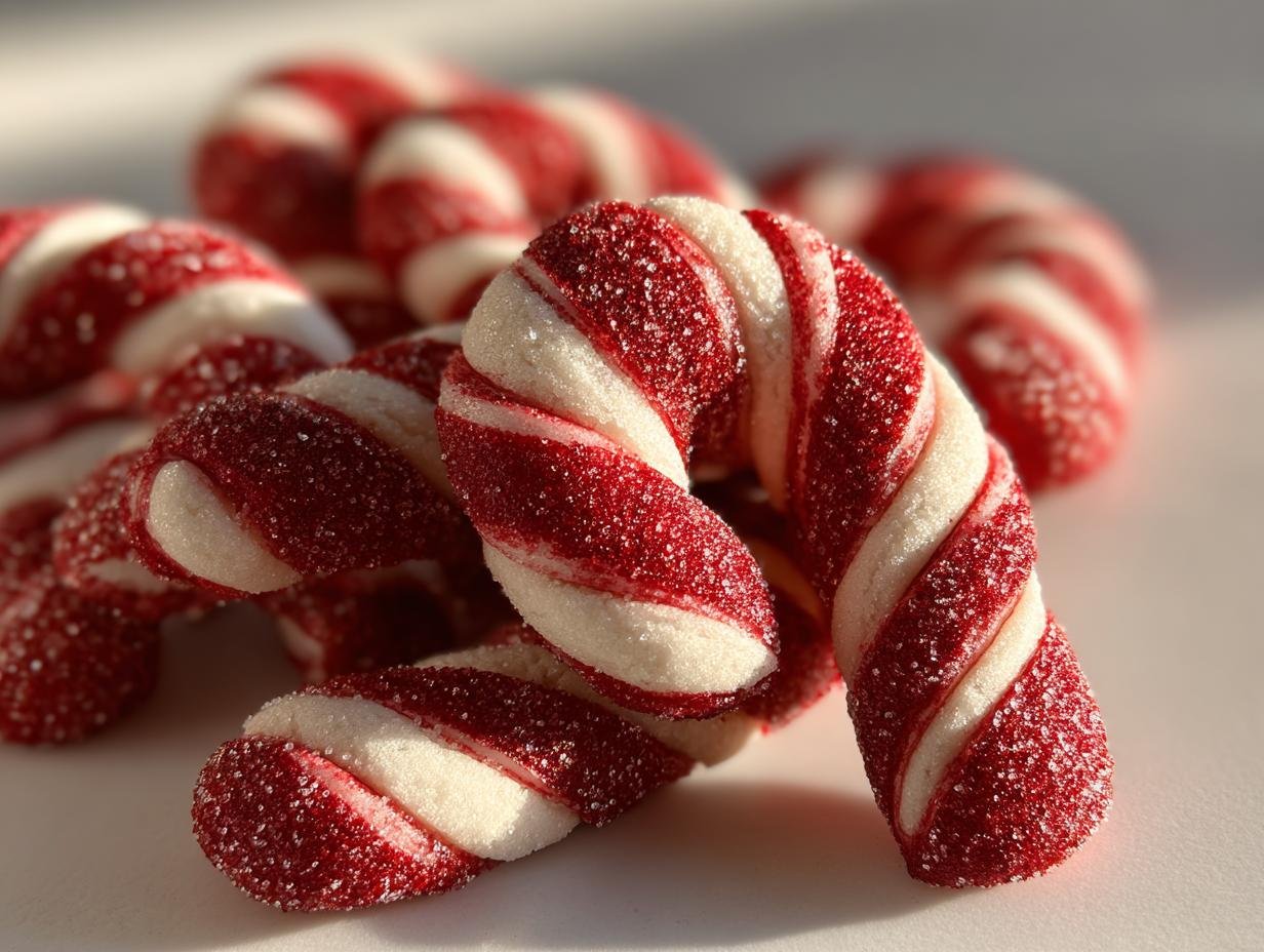 Sourdough Peppermint Candy Cane Cookies