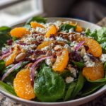 Spinach Mandarin Salad with Honey Balsamic Dressing