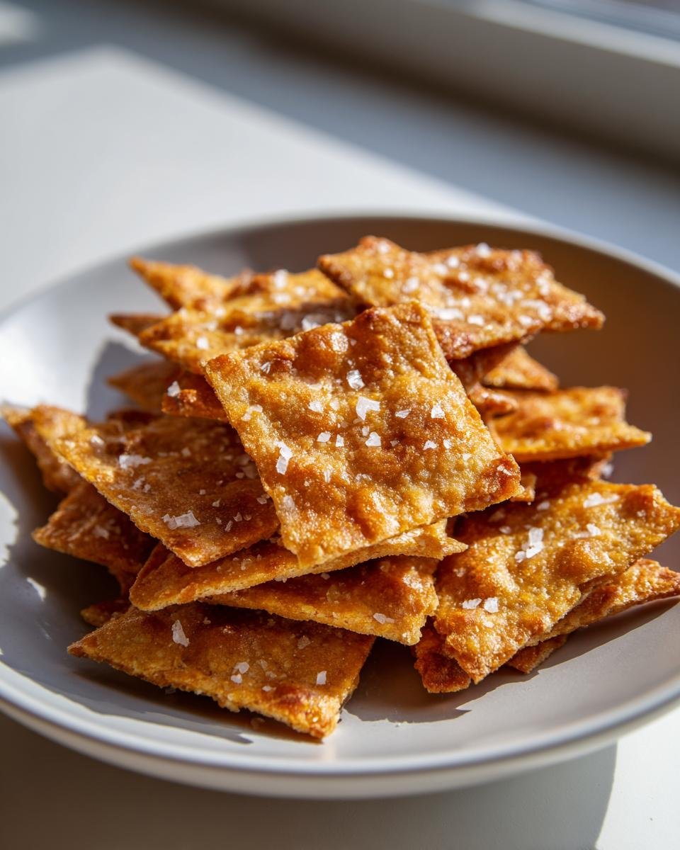 The Best Sourdough Cheddar Crackers - detail 1