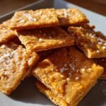 The Best Sourdough Cheddar Crackers