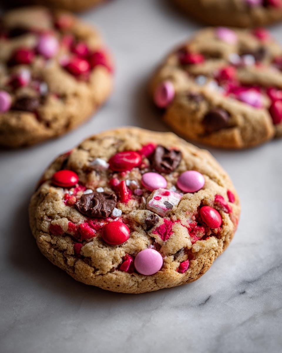 Valentine’s day Oreo M&m’s cookies - detail 1