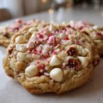White Chocolate Peppermint Pretzel Cookies
